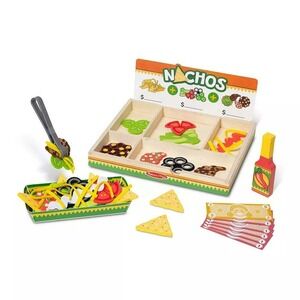 Melissa & Doug Nachos Wooden Play Food Set Multicolor Kids NEW